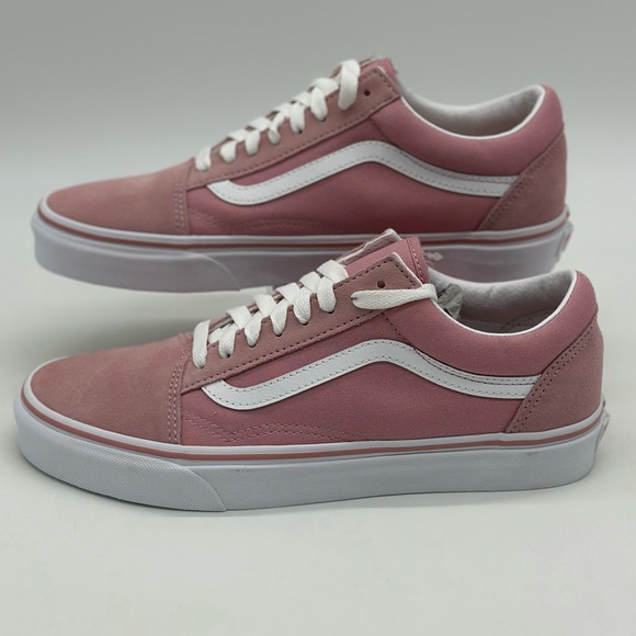 Vans Pink and White Sneakers - Picture 1 of 9